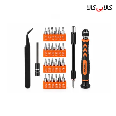 ست پیچ گوشتی 28 تکه مدل 91025 کیت حرفه‌ای تعمیرات لپ‌تاپ و موبایل