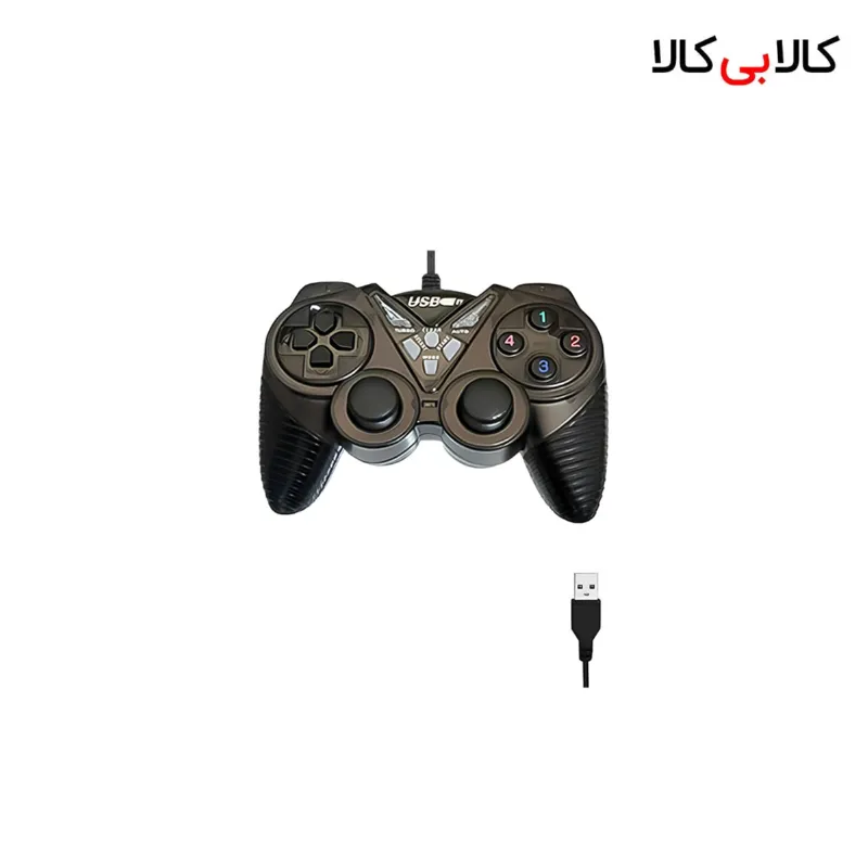 دسته بازی کامپیوتر تکی شوک دار مدل USB-890