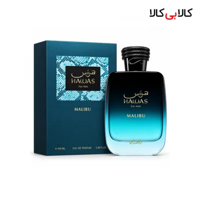 ادکلن رصاصی هوس مالیبو فور هیم مردانه حجم 100 میلی لیتر