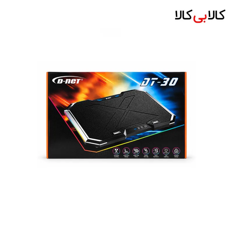 پایه خنک کننده لپ تاپ 6 فن دی نت مدل DT-30