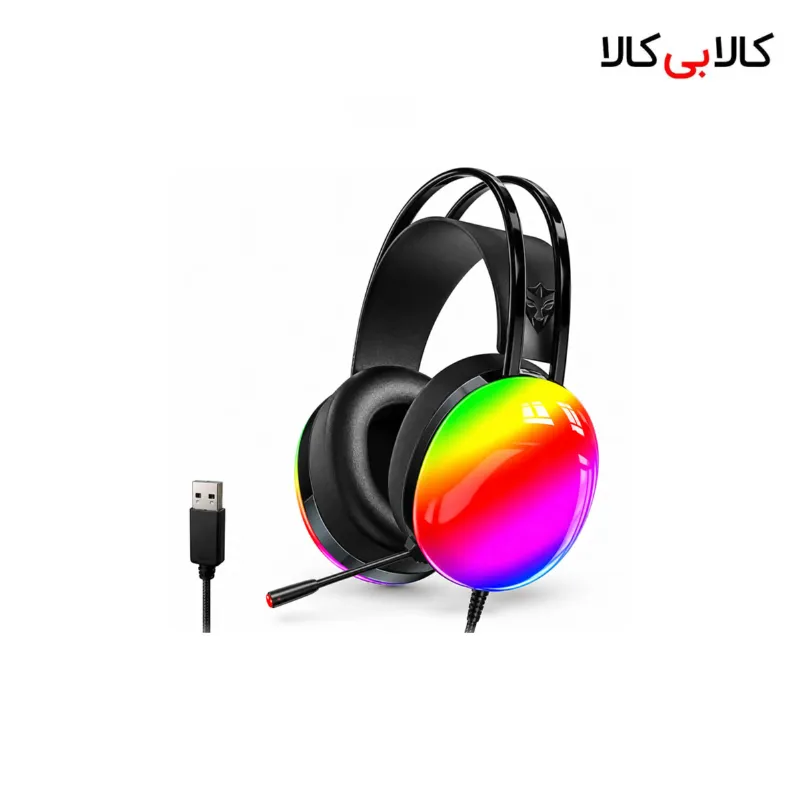 هدست گیمینگ حرفه‌ای G602 با صدای 7.1 کاناله و نورپردازی RGB