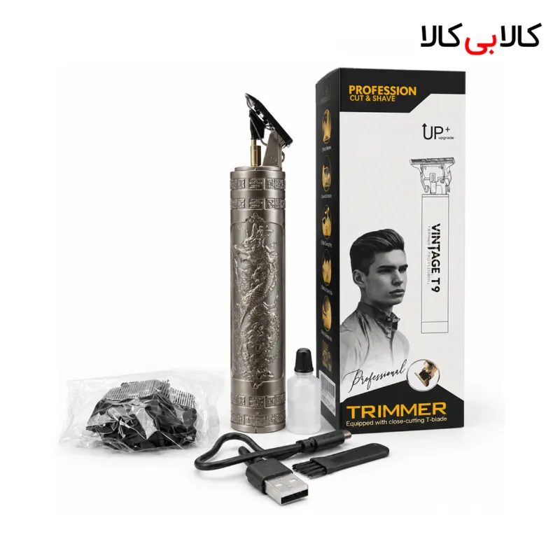 ماشین اصلاح موی سر و صورت شارژی وینتیج T9