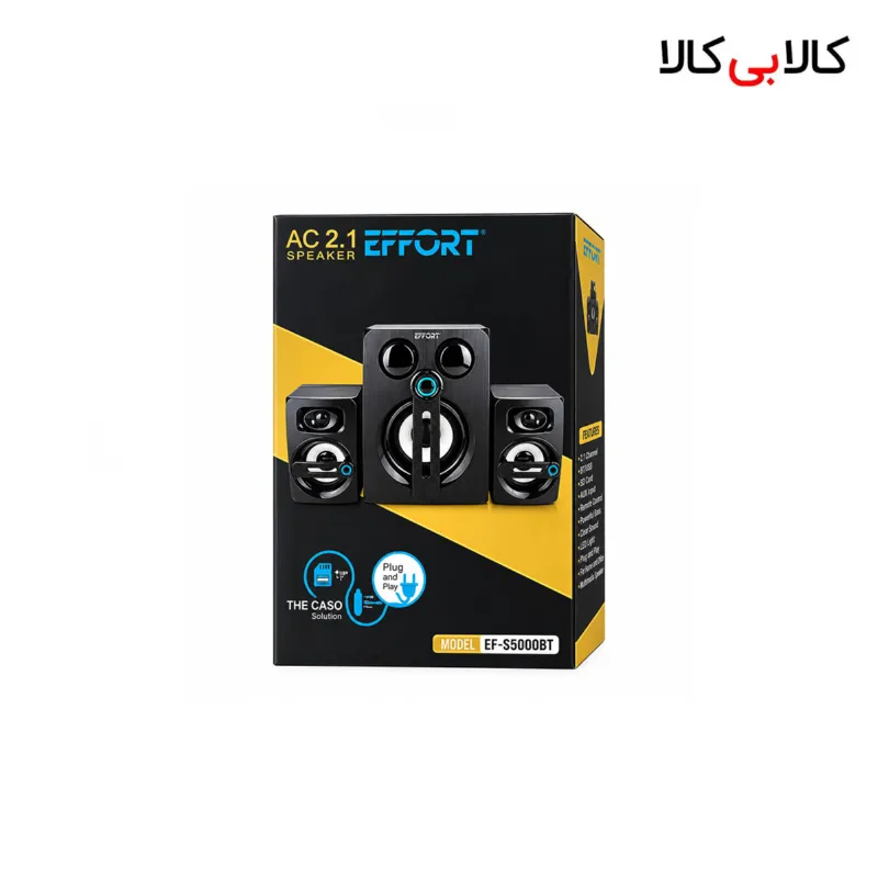 اسپیکر سه تکه رومیزی ایفورت EFFORT مدل EF-S3000BT (بلوتوثی و فلش خور)