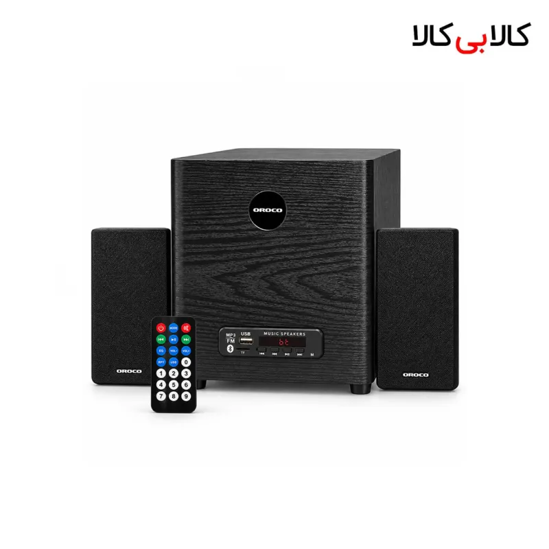 اسپیکر سه تکه رومیزی بلوتوثی اوروکو OROCO (توان 40 𝑊و ریموت کنترل)
