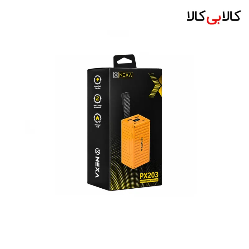 پاوربانک نكسا NEXA مدل PX203 ظرفیت 20000 mAh (طراحی کانتینری + فست شارژ PD22.5W )