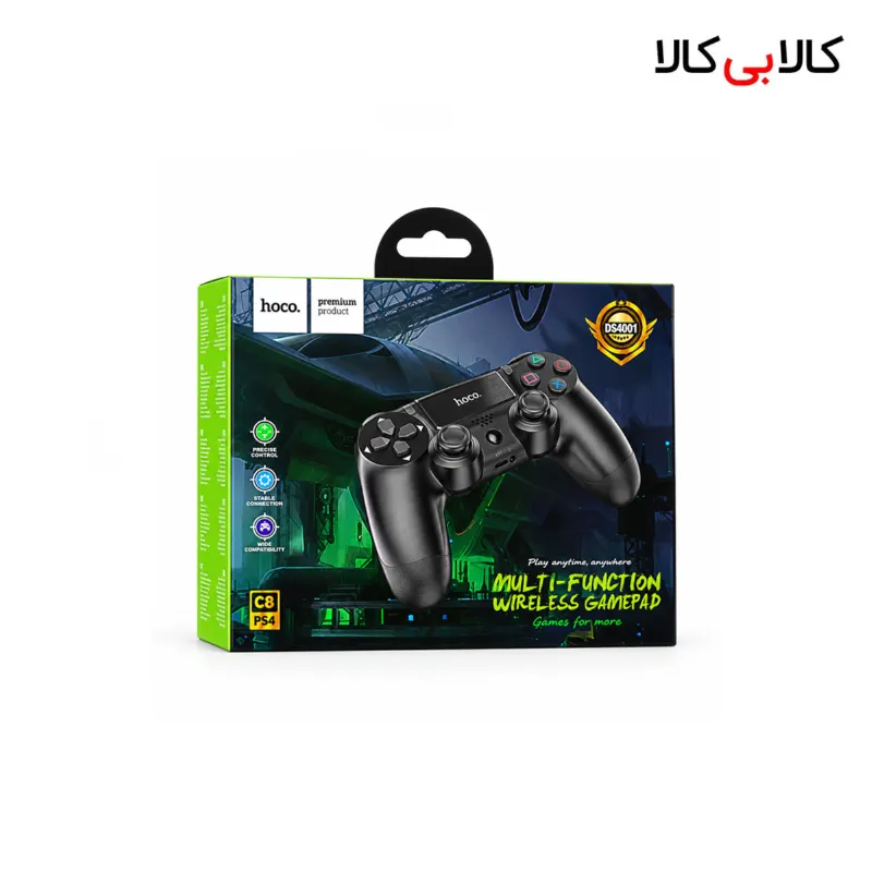 دسته بازی بیسیم پلی استیشن 4 هوکو مدل DGM01 (PS4WirelessGamepad)