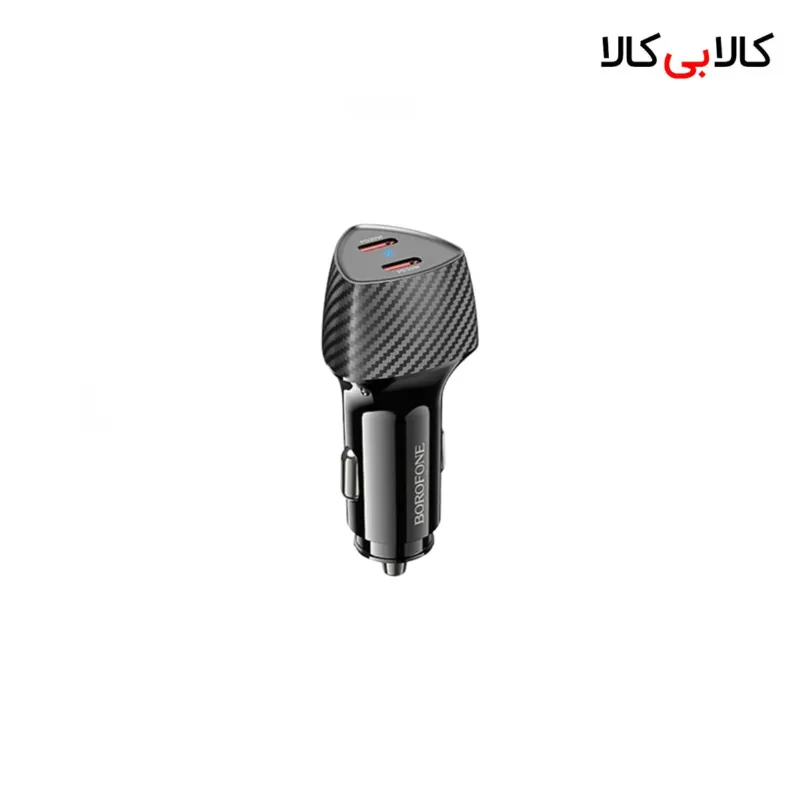 شارژر فندکی دو پورت تایپ‌ سی بروفون Borofone مدل BZ31D توان 60W