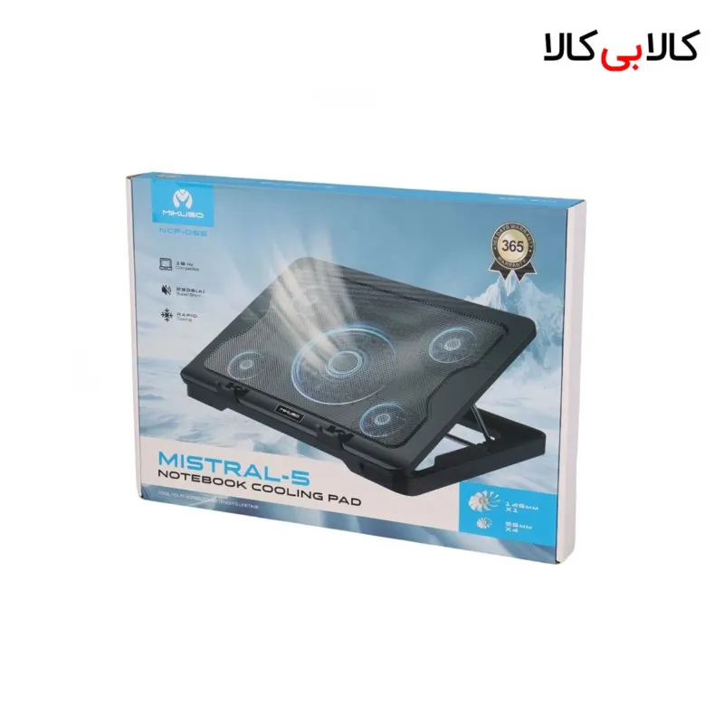 پایه خنک کننده لپ تاپ 5 فن Mikuso مدل NCP-065 کولپد گیمینگ