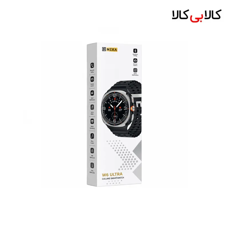 ساعت هوشمند مکالمه‌ دار نكسا (Nexa) مدل W6 ULTRA با بند سیلیکونی