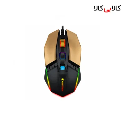 ماوس مخصوص بازی جرتک (Jertech) مدل RUMBLE JR800 رنگ طلایی