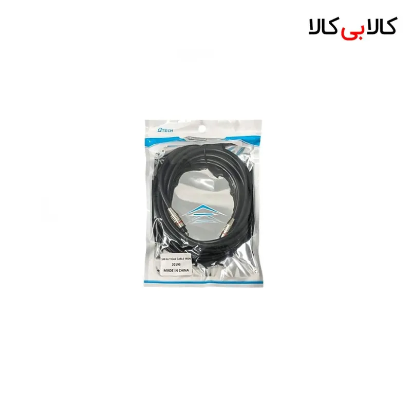 کابل اپتیکال DTECH با کانکتور فلزی (طول 3 متر) انتقال صدای دیجیتال بدون نویز