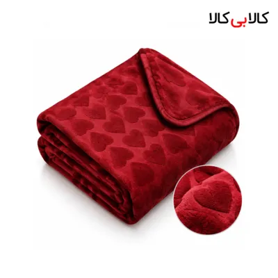 پتو مسافرتی مجیک قلبی رنگ قرمز کد 19