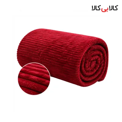 پتو کبریتی کاملیا رنگ قرمز کد 25