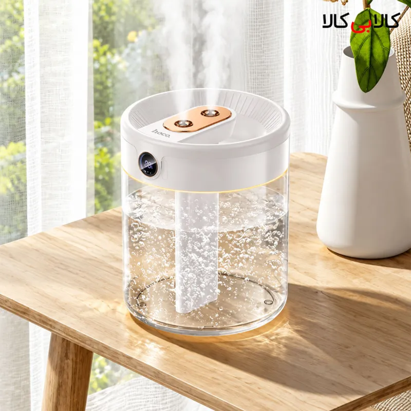 دستگاه بخور سرد شارژی هوکو مدل HOCO HX31 با نمایشگر دیجیتال