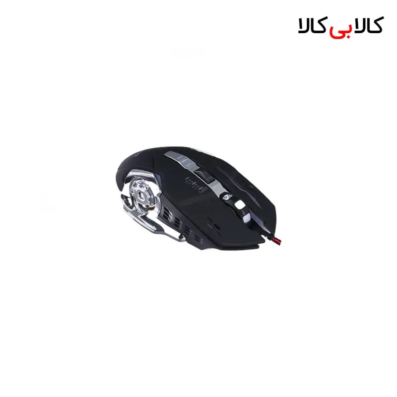 ماوس مخصوص بازی گلد اسکار مدل T5 طراحی رباتیک کرومی، دقت 3600 DPI
