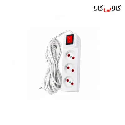 سه راهی برق کلید دار پارس (Iran Pars) با کابل 4.8 متری