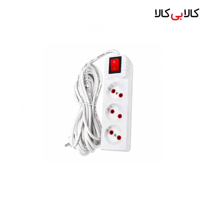 سه راهی برق کلید دار پارس (Iran Pars) با کابل 4.8 متری