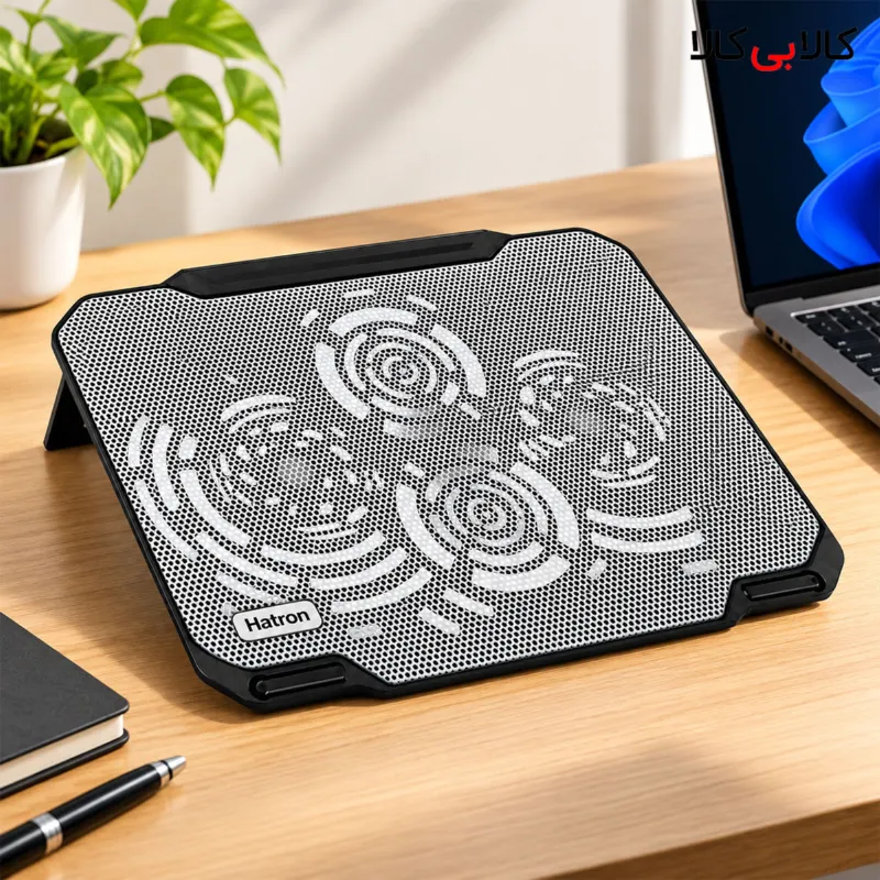 پایه خنک کننده لپ تاپ هترون 2 فن مدل HCP080
