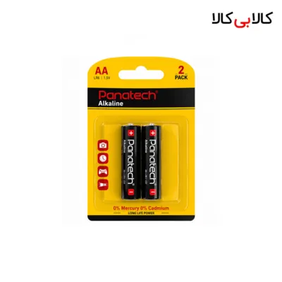 باتری قلمی آلکالاین پاناتک مدل LR6 (بسته 2 عددی)