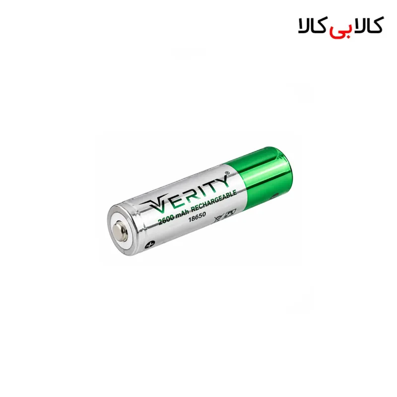باتری شارژی وریتی مدل 18650 ظرفیت 2500mAh نوک‌دار