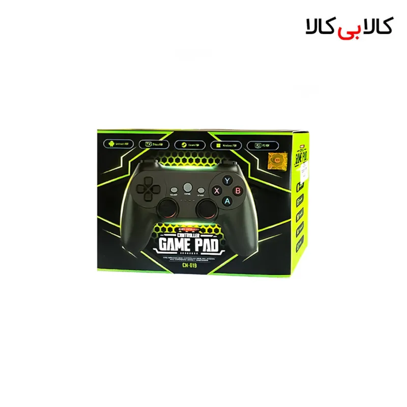 دسته بازی تکی بیسیم مدل CM-019 (مخصوص کامپیوتر، اندروید و PS3)