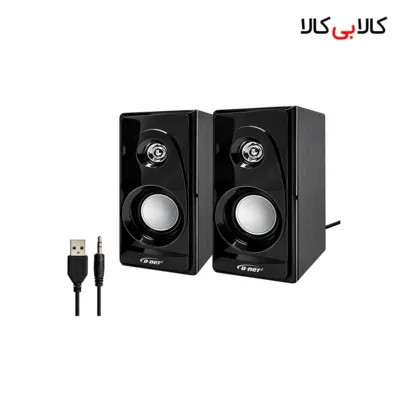 اسپیکر دو تکه رومیزی دی نت D-net مدل DT-15 مشکی
