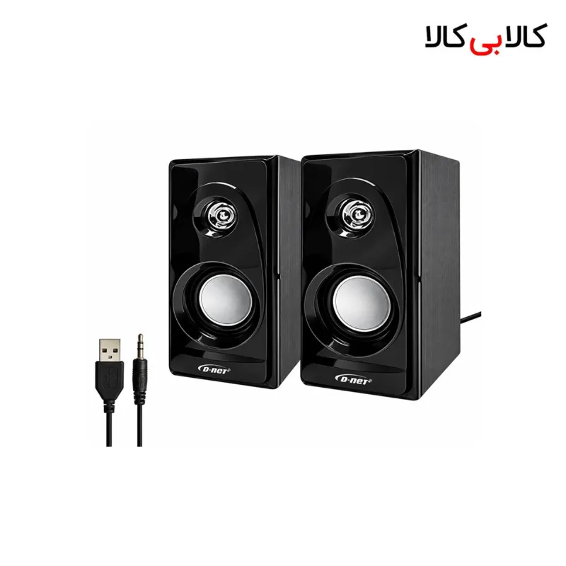 اسپیکر دو تکه رومیزی دی نت D-net مدل DT-15 مشکی