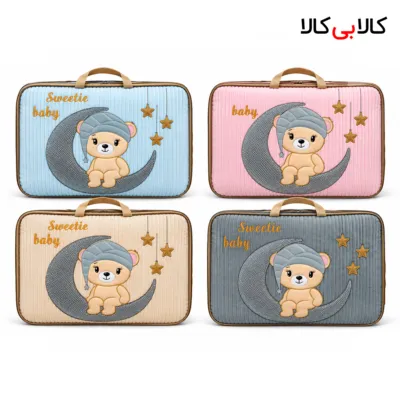 سرویس خواب مخمل طرح خرس و ماه