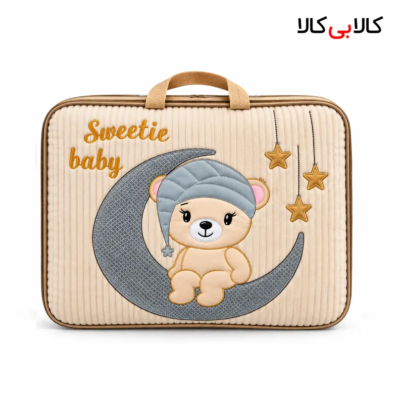 سرویس خواب مخمل طرح خرس و ماه
