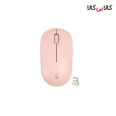 ماوس بی سیم جرتک (Jertech) مدل JR5 رنگ صورتی به همراه دانگل USB