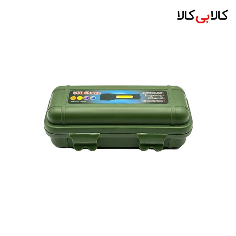 چراغ قوه پلیسی ارتشی زوم‌دار مدل T3-133 (چراغ جانبی COB)