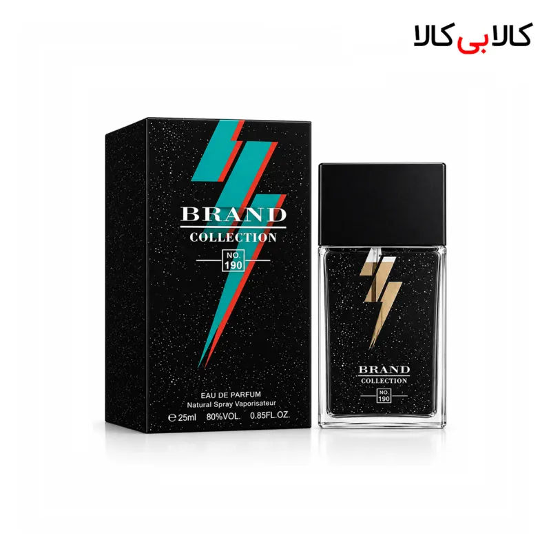 عطر جیبی برند کالکشن کد NO 190 مردانه حجم 25 میلی لیتر