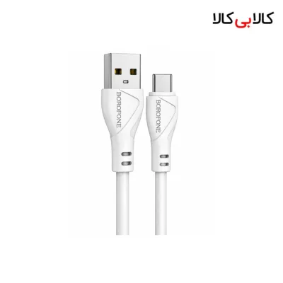 کابل شارژ USB به تایپ سی 3 آمپر بروفون (Borofone) مدل BX121 طول 1 متر