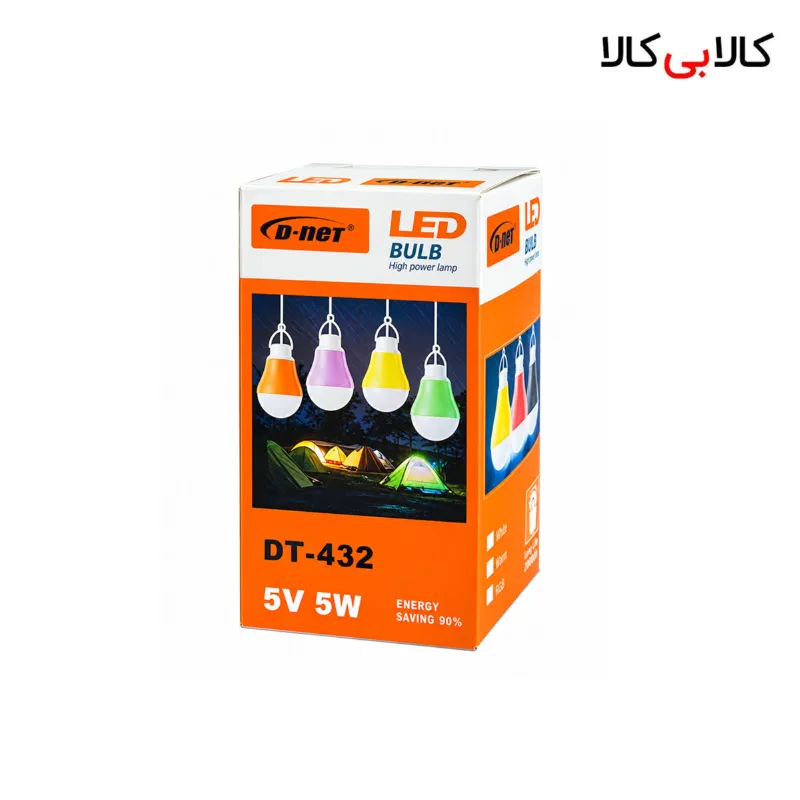 لامپ ال ای دی USB دی نت مدل DT-432 | روشنایی سیار ۵ وات (مخصوص پاوربانک و مسافرت)