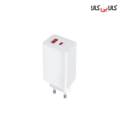 شارژر دیواری فست شارژ شیائومی مدل GaN-120W دو پورت (Type-C و USB)