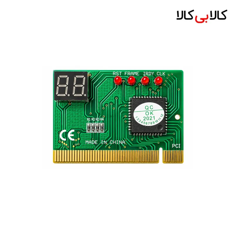 دیباگر و تستر مادربرد مدل T02 – کارت عیب‌یاب 2 رقمی (رابط PCI)