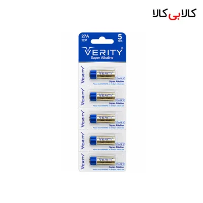 باتری ریموتی وریتی مدل 27A ولتاژ 12V بسته 5 عددی