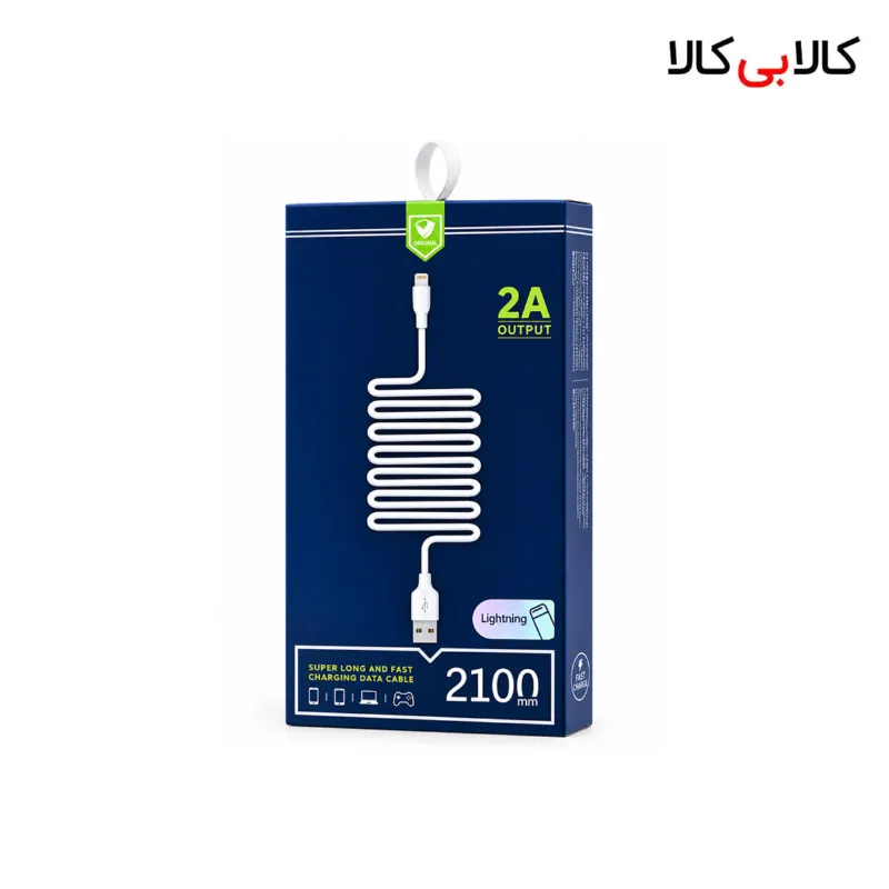 کابل شارژ و دیتا USB به لایتنینگ زوکسی (XOOXI) مدل 210 طول 2 متر