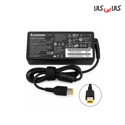 شارژر لپ تاپ لنوو 20 ولت 4.5 آمپر سر مستطیلی (USB)