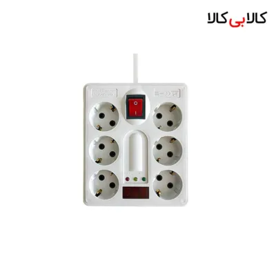 محافظ برق شش خانه دیجیتالی فرحان مدل 666 (کابل 3 متر) Farhan 666
