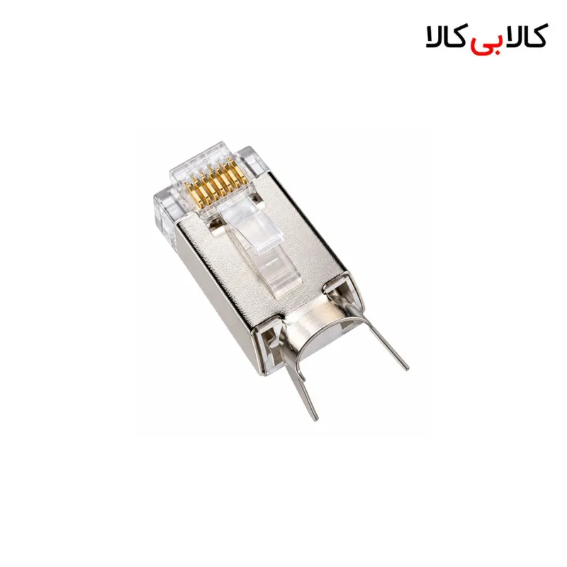 سوکت شبکه CAT7 SFTP شانه دار فلزی (بسته 20 عددی)