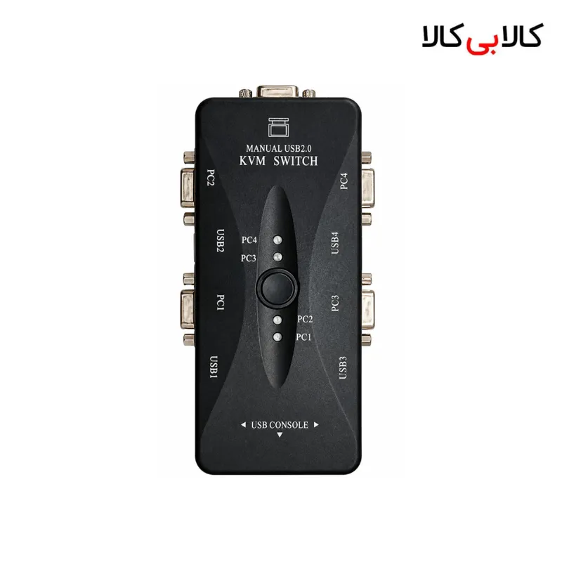 سوئیچ KVM چهار پورت دستی رویال مدل 4UK (کنترل 4 سیستم با یک مانیتور و ماوس)