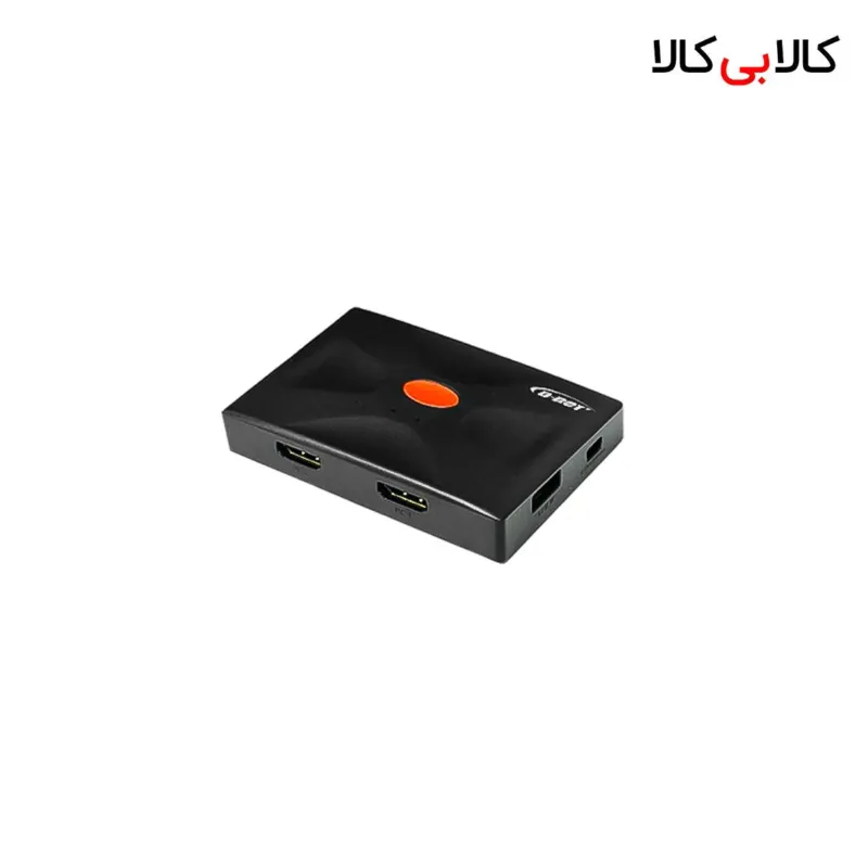 سوئیچ KVM دو پورت HDMI دی نت (D-net) همراه با کابل و ریموت سیمی