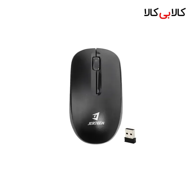 ماوس بی سیم سایلنت جرتک مدل JR12 با بدنه مشکی