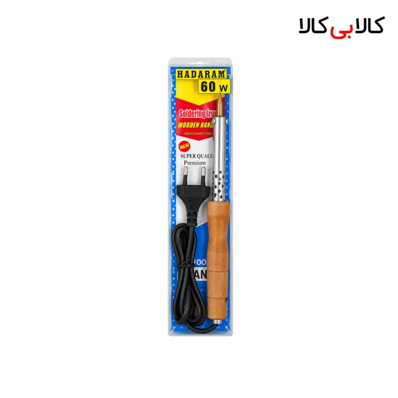 هویه 60 وات حرارت مدل قلمی با دسته چوبی عایق