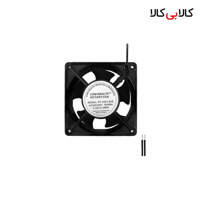 فن خنک کننده رک شبکه 12×12 سانتی متر 220 ولت مدل 001
