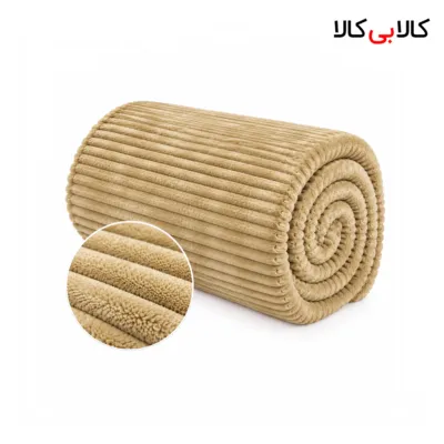 پتو کبریتی کاملیا رنگ شتری