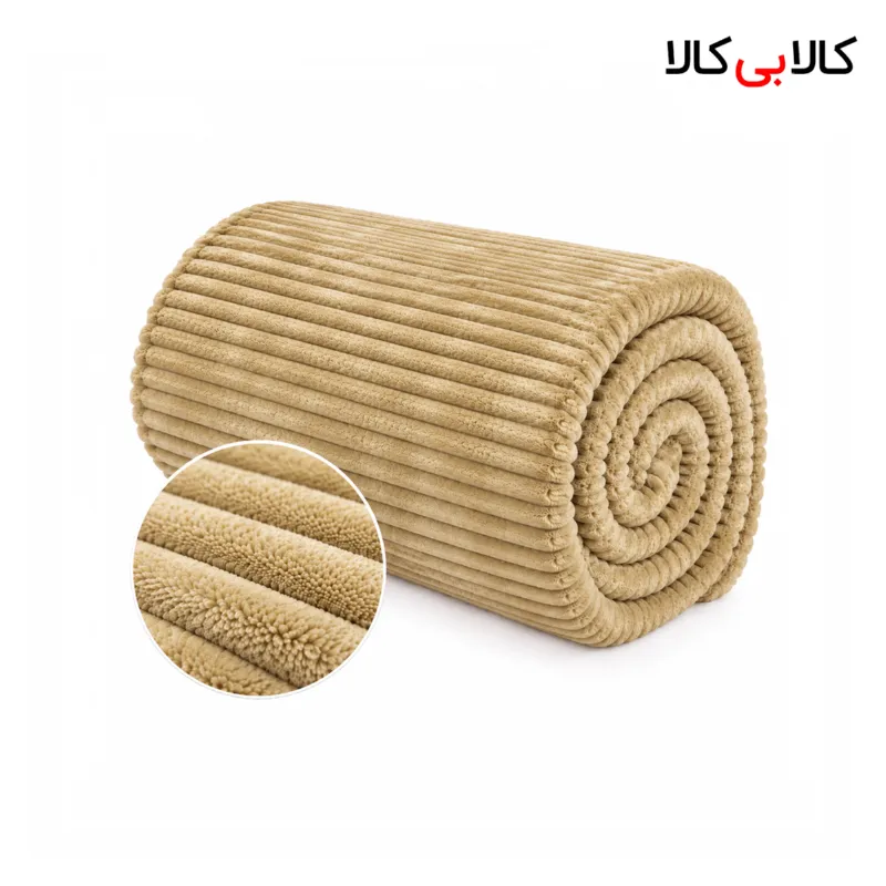 پتو کبریتی کاملیا رنگ شتری