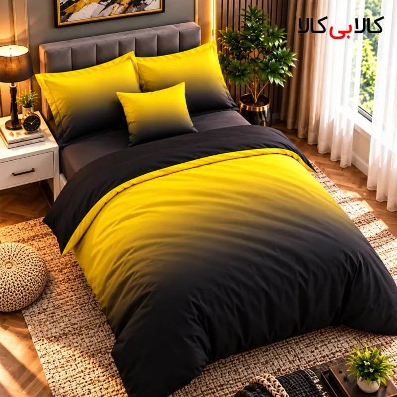 سرویس روتختی مدل دو رنگ 5042 تک نفره 5 تکه