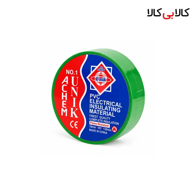 نوار چسب برق یونیک UNIK عرض 18 میلی متر طول 10 یارد